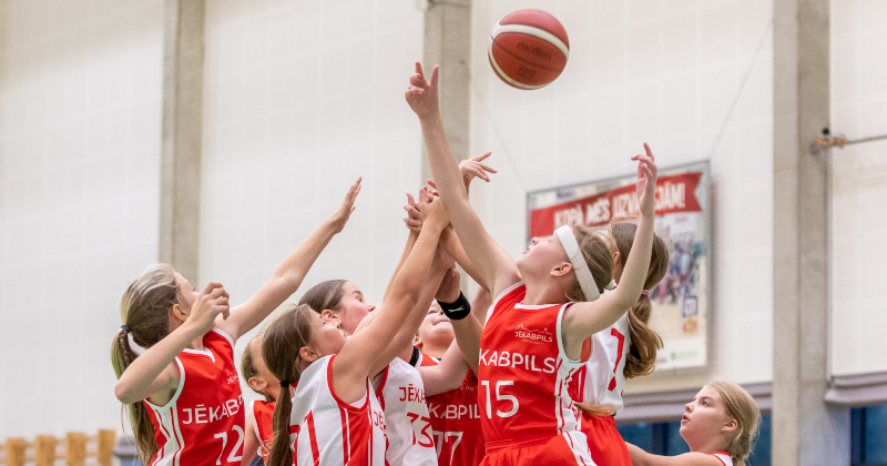 Jēkabpils U12 meitenēm debija Latvijas Jaunatnes basketbola līgā
