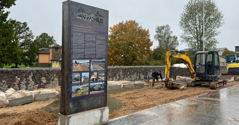 Aizsargdambja pārbūves darbi tuvojas noslēgumam