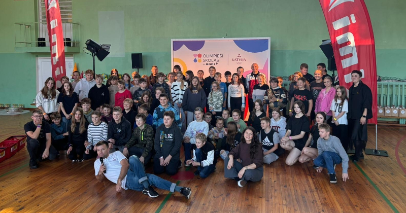 Viesītes vidusskolā viesojas olimpie&scaron;i