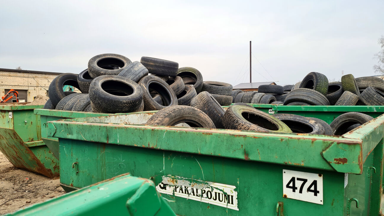 Jēkabpilī bez maksas varēs nodot nolietotās riepas
