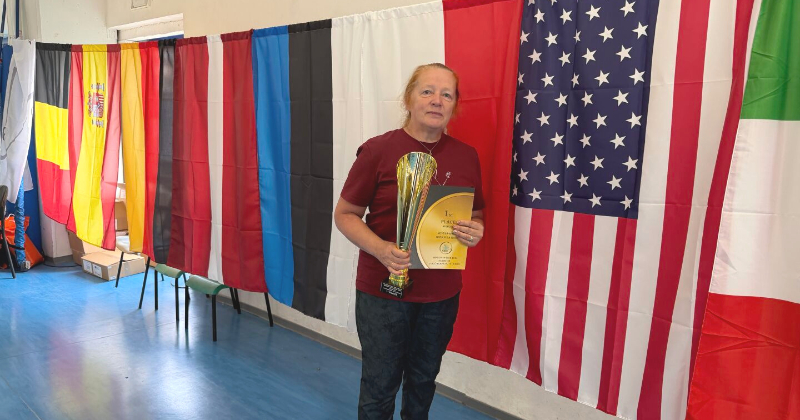 Rita Lamba izcīna uzvaru Pasaules kausa posmā novusā Itālijā