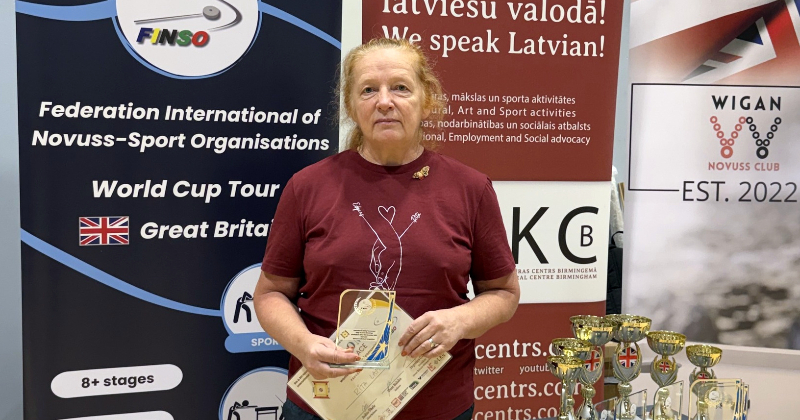 Rita Lamba otro gadu pēc kārtas triumfē Pasaules kausā novusā