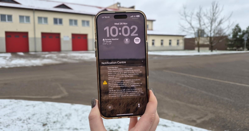 Sirēnu pārbaude veiksmīga, bet &scaron;ūnu apraides paziņojums daudzus nesasniedz