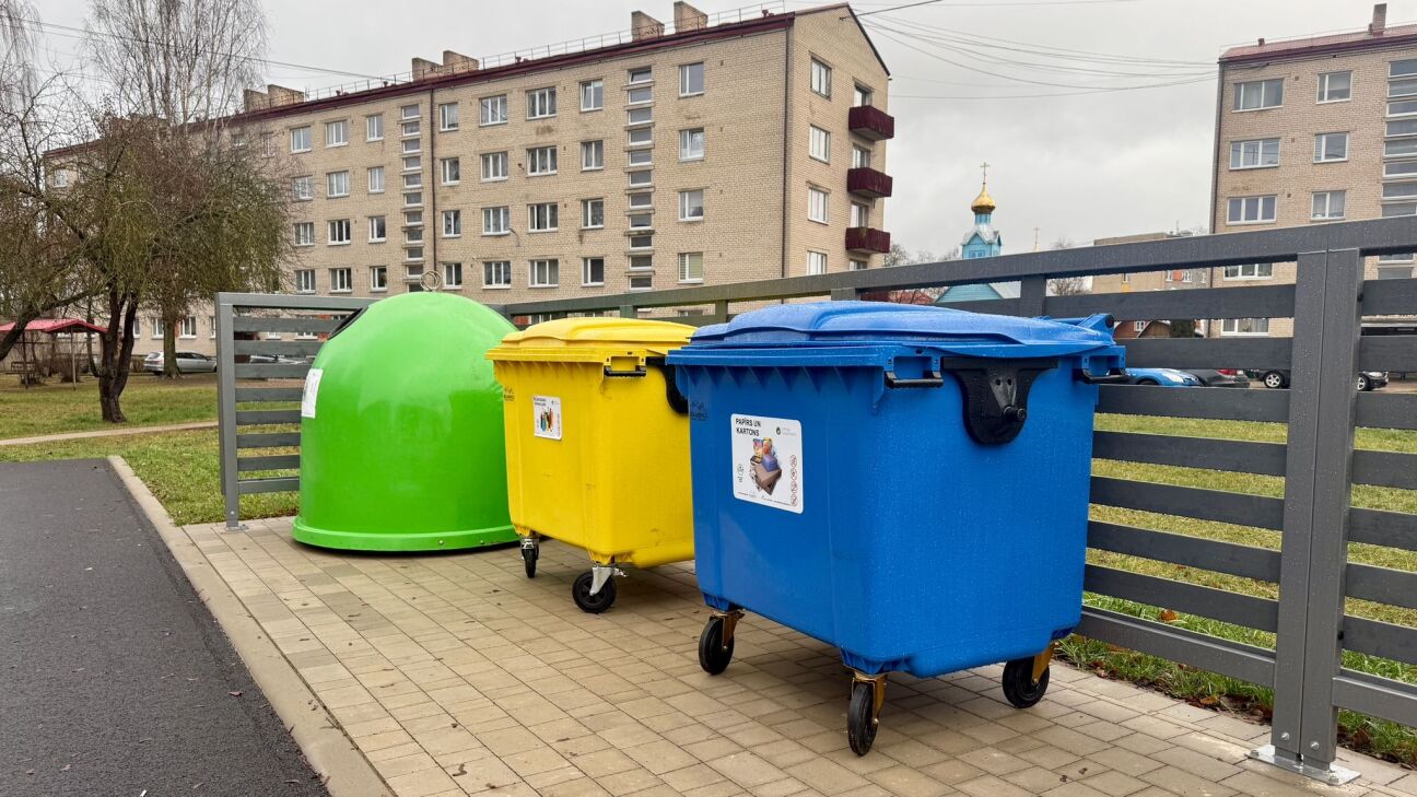 Jēkabpilī atklāts jau 24. publiskais atkritumu šķirošanas punkts 