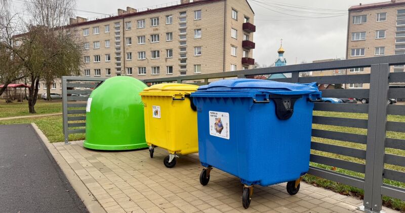 Jēkabpilī atklāts jau 24. publiskais atkritumu &scaron;ķiro&scaron;anas punkts 