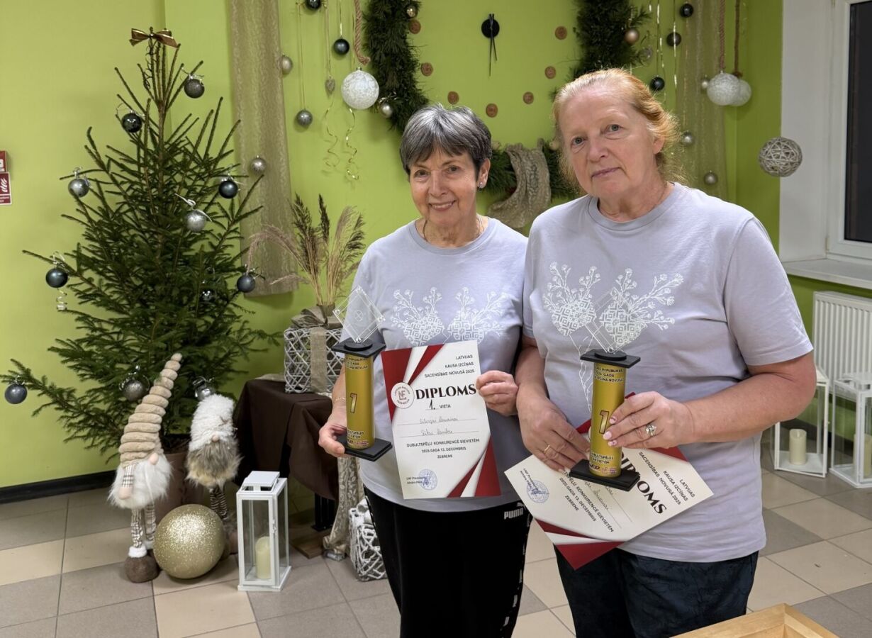 Jēkabpiliete jau trešo reizi izcīna Latvijas kausu novusā 