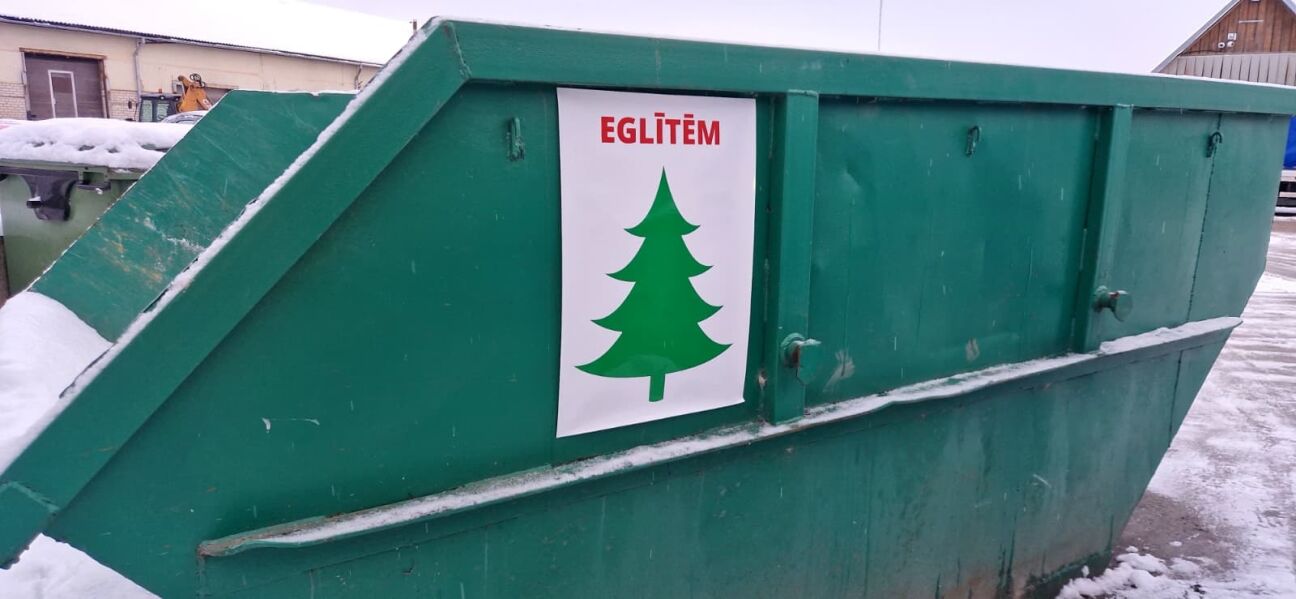 Jēkabpilī sāk uzstādīt konteinerus eglītēm