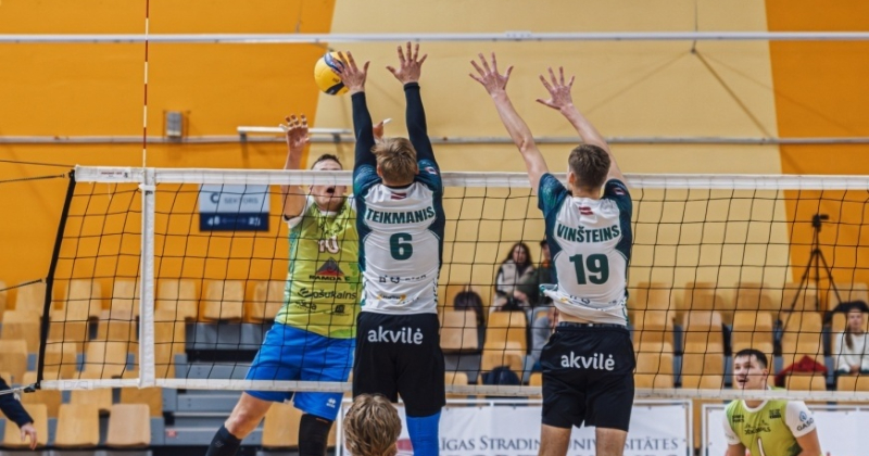 Jēkabpils volejbolisti piecos setos pārspēj titulēto "Robežsardzi&rsquo;/RSU"