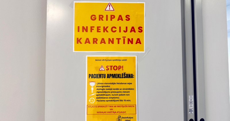 Saglabājoties augstai gripas izplatībai, lielāko saslimstību novēro Jēkabpilī
