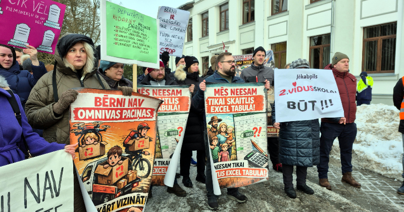 Sāk parakstu vāk&scaron;anu pret skolu reorganizāciju Jēkabpils novadā