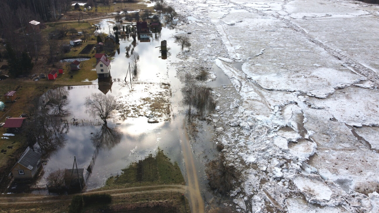 Jēkabpils novadā applūst zemākās vietas